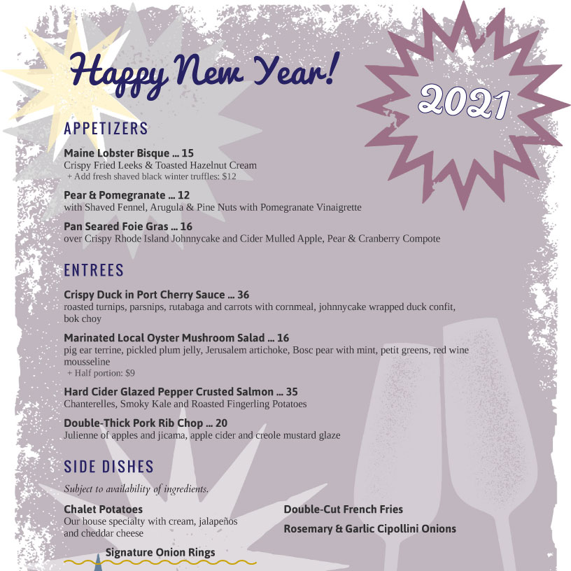 menu example
