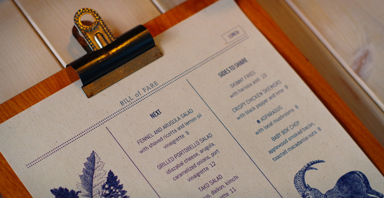 menu at SoftCafe