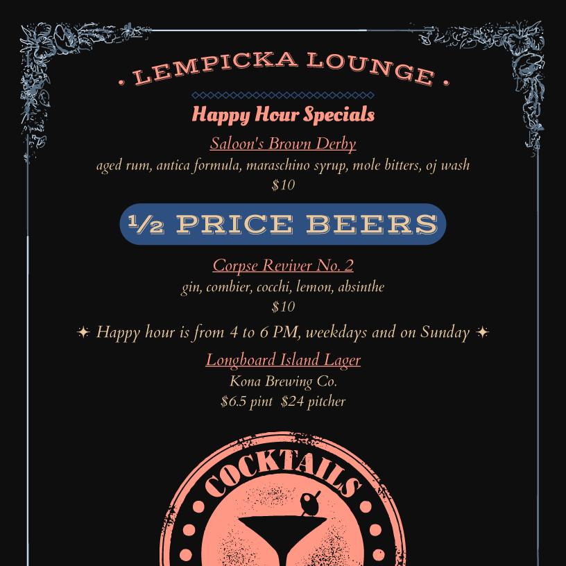 menu example