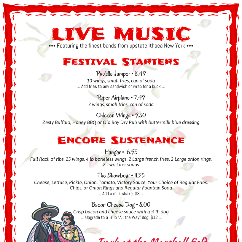 menu example