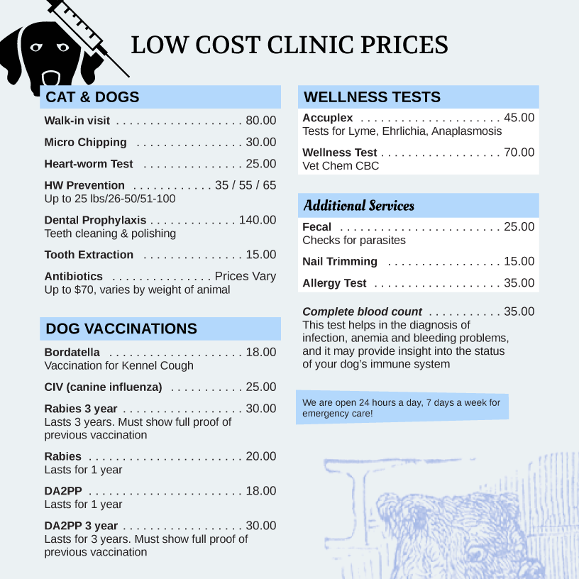 menu example